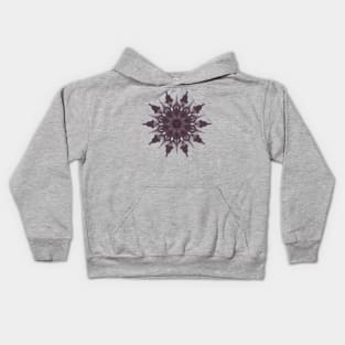 Hang on prettily purplish brown Mandala Kids Hoodie